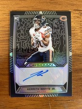 2019 Panini Obsidian Rookie Auto /150 Kerrith Whyte Jr RA-KWH Auto RC Bears