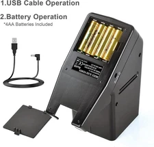 35mm Slide Viewer 3X Magnification USB or Battery Powered