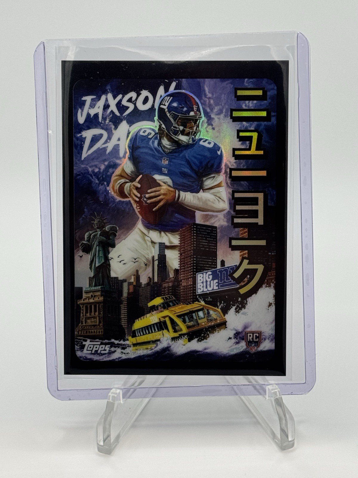 Jaxson Dart #KAI-10 Football Cards 2025 Topps Chrome Kaiju trading card — raw and PSA graded price guide