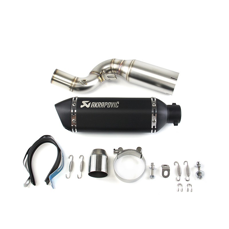 Slip-on Exhaust Mid Pipe Black Muffler Modified for Duke 390 250 125 2024-2026