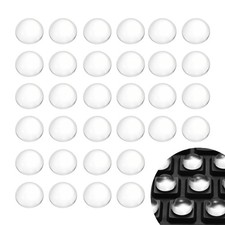 64Pcs Glass Nail Art Typing Stickers Adhesive Keyboard Covers, Clear