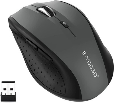 E-YOOSO Wireless Mouse for Laptop, Portable Optical Computer Mouse, 6 Buttons, C