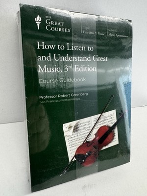NEW SEALED Great Courses How to Listen and Understand Great Music Book 12 DVDs
