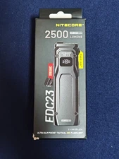 Nitecore EDC23 2500 Lumen USB-C Rechargeable Ultra-Slim EDC Flashlight *NEW*