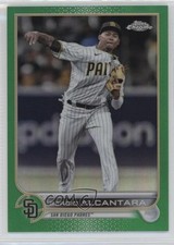 2022 Topps Chrome Update Green Refractor 36/75 Sergio Alcantara #USC162 0q3