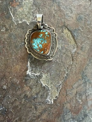 Artisan Kimari Somers Pilot Mountain Turquoise Sterling Silver Pendant