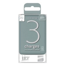 Juice 10000mAh Eco 3 Charges Portable Power Bank - Midnight Green NEW