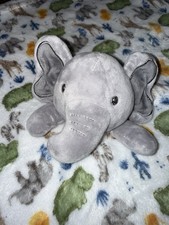 Modern Baby Elephant Lovey Security Blanket Baby Safari Blanket EUC