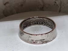 1966 - Size 10  Dated Quarter Coin Ring