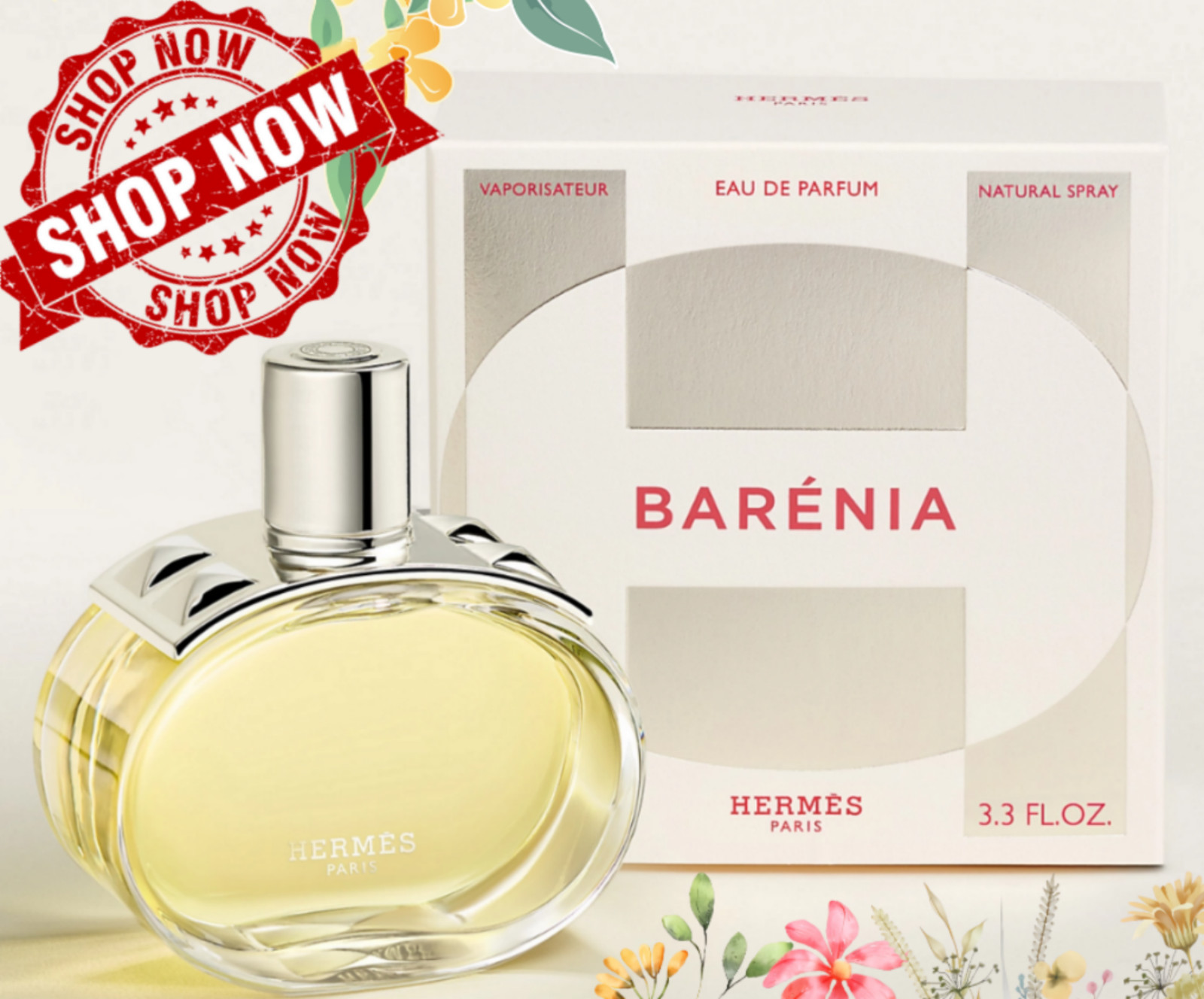 Barenia by Hermes 3.3 oz./100 ml. Eau de Parfum Spray for