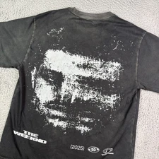 The Weeknd After Hours Til Dawn Tour 2025 Shirt Mens M Black Distorted Face XO