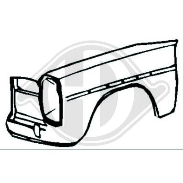 KotflüGel Diederichs 1610007 FüR Mercedes Benz Mercedes Benz Vorne Links-image