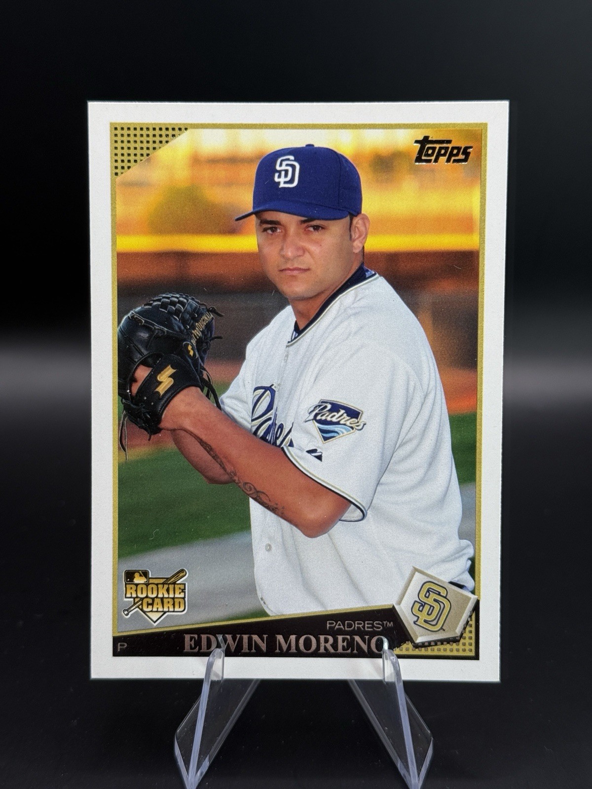 Edwin Moreno Rookie Trading Card  2009 Topps #499 San Diego Padres FREE SHIPPING