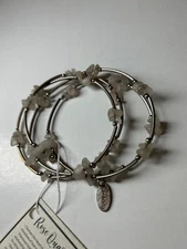 Rose quartz, expandable bracelet