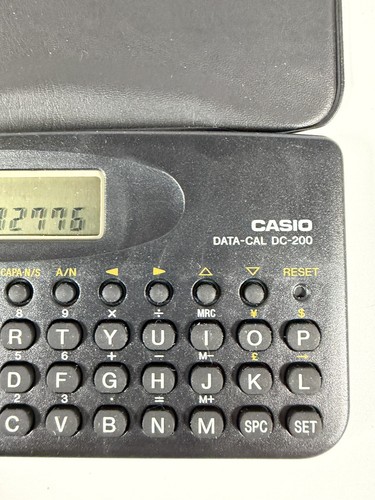Casio databank calculator DC-200 retro fully working tech - Picture 5 of 7