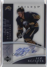 2007-08 Upper Deck Trilogy Ice Scripts Drew Stafford #IS-DS Auto t3w