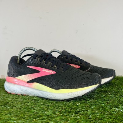Brooks Turnschuhe Größe 6,5 Herren schwarz Ghost 16 Komfort Gehen Fitness Laufschuhe