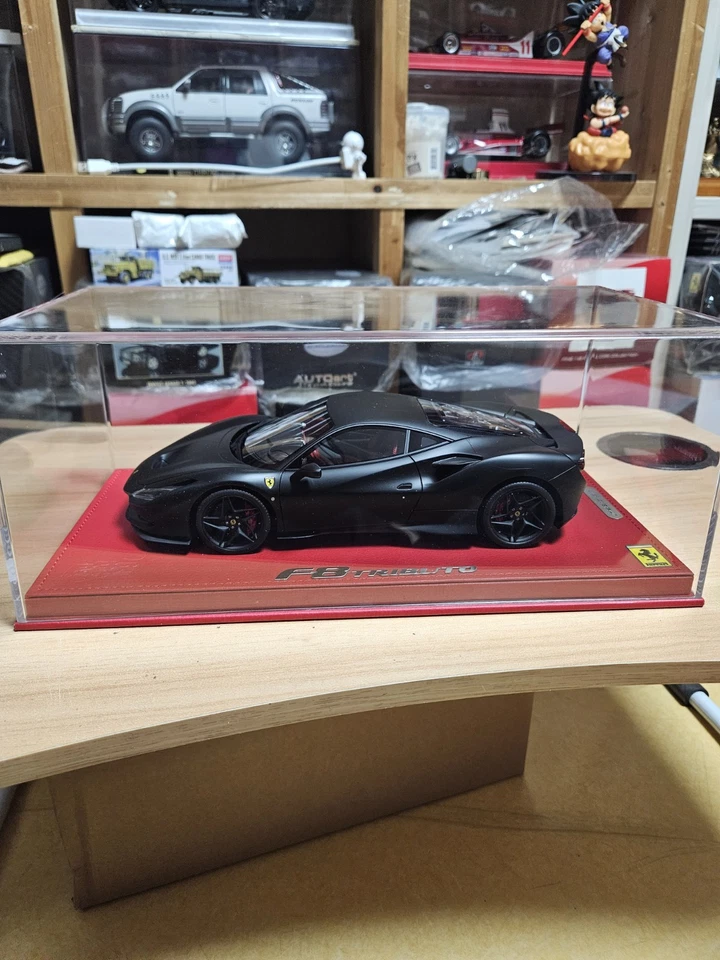 1:18 BBR Ferrari F8 Tributo 2019 Matt Black 16pcs Limited Edition - Image 3 of 4