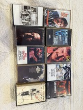 Ten Vintage Rock Cassette Tapes