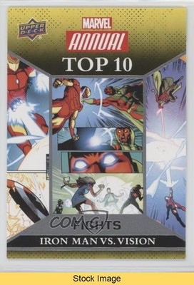2016 Upper Deck Marvel Annual Top 10 Fights Iron Man Vision #TF-6 READ 1j8k