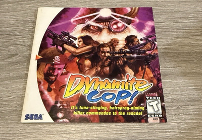 Dynamite Cop Sega Dreamcast Manual Only