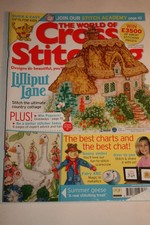 The World Of Cross Stitching Magazine July 2005 Issue 99 Lilliput Lane Cottage