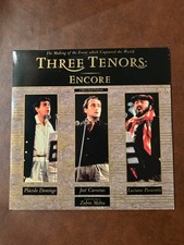 Three Tenors Encore LaserDisc Pavarotti Carreras Domingo 1992 Music Concert LD