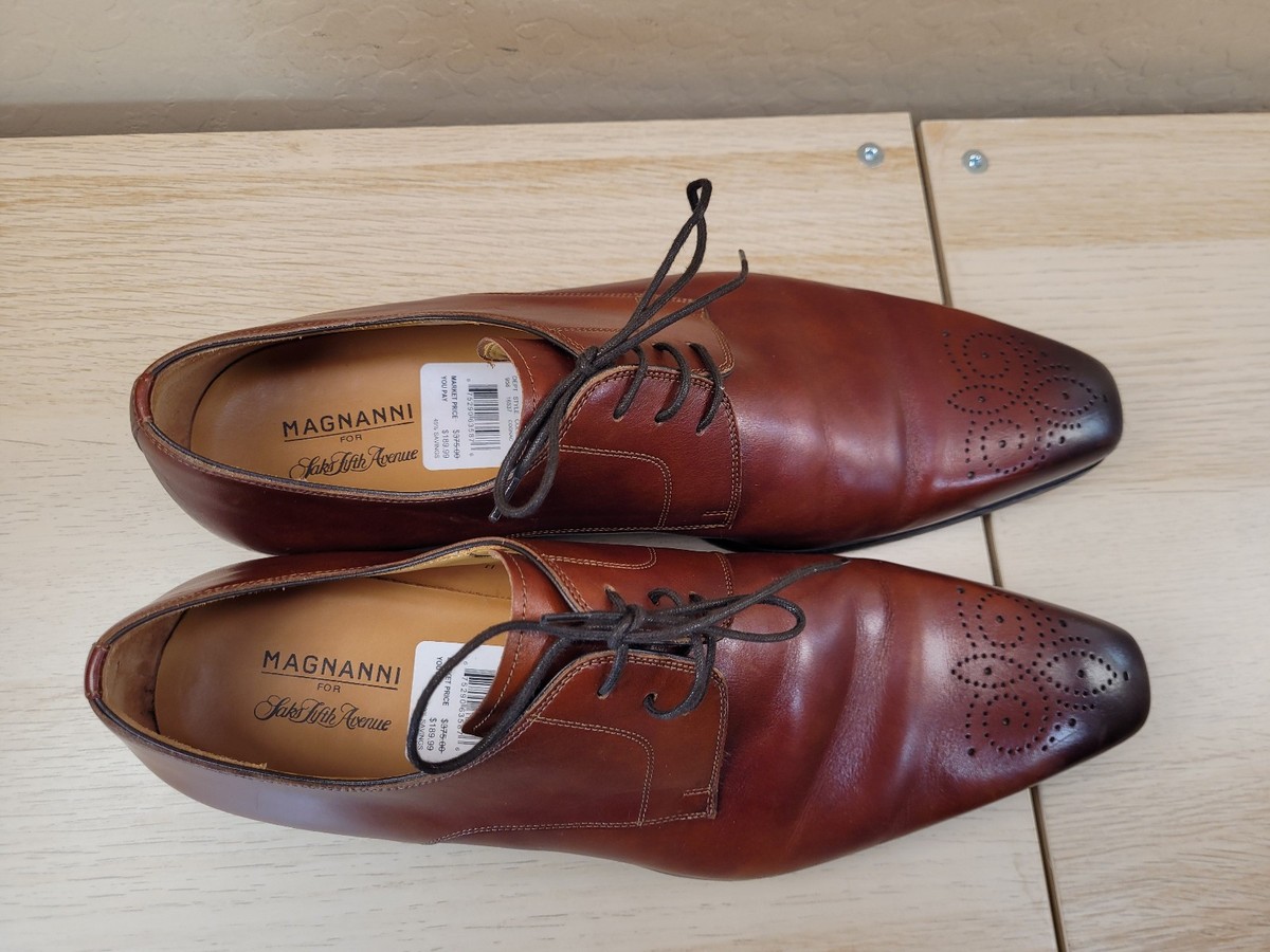 Magnanni for Saks, Fifth Avenue leather derby shoe Magnanni Saks Fifth Ave Black Patent Leather | Mercari main image 3