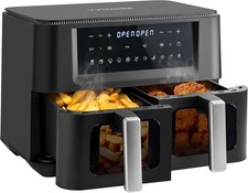Vytronix GFDD9 Dual Zone Air Fryer 2 Drawer 9L Viewing Window Family Size 2400W