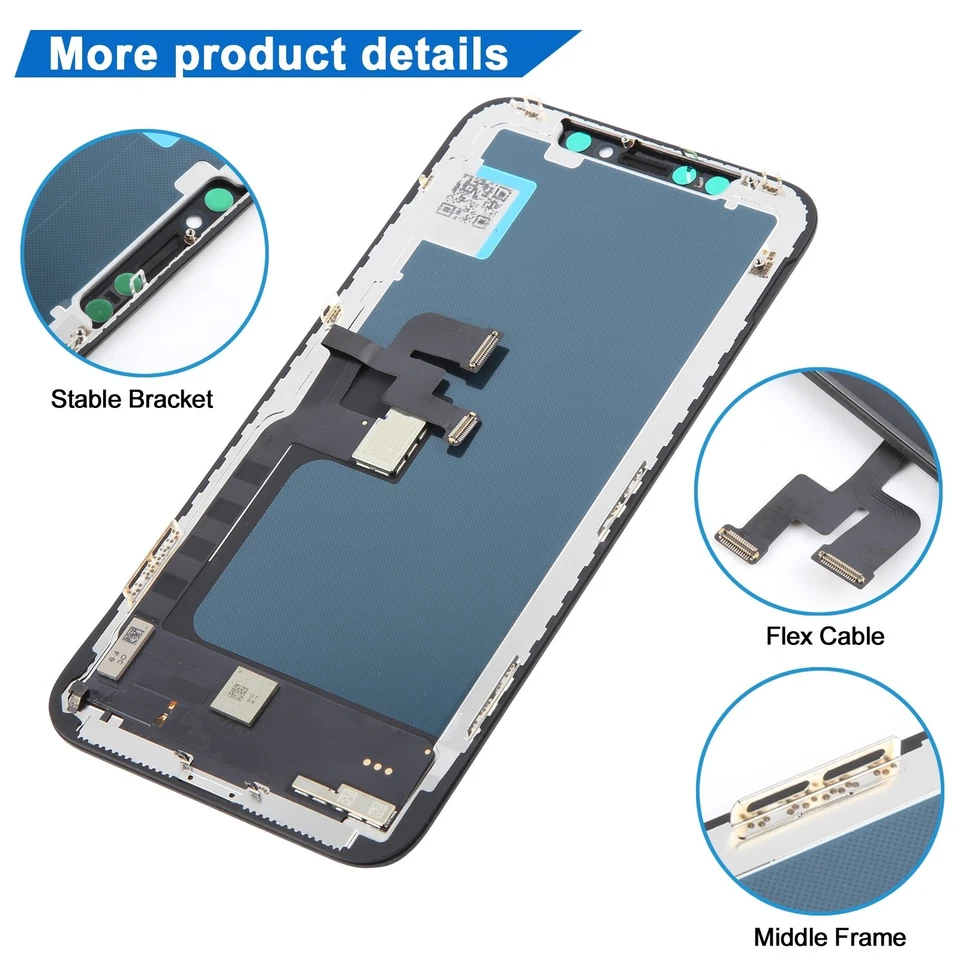 For iPhone X LCD In-Cell Screen Replacement Digitizer Assembly Display 3D Touch - Image 3 of 4