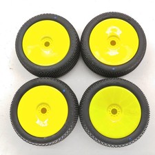 4x Vp-pro 913 Gripz Evo 18 Truggy Tires Yellow Wheels New Not Glued Blue 4x Vp-pro 913 Gripz Evo 18 Truggy Tires Yellow Wheels New Not Glued Blue
