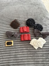 Vintage Shoe Clips Lot Bows  Rosettes   Retro Mid Century Accessories