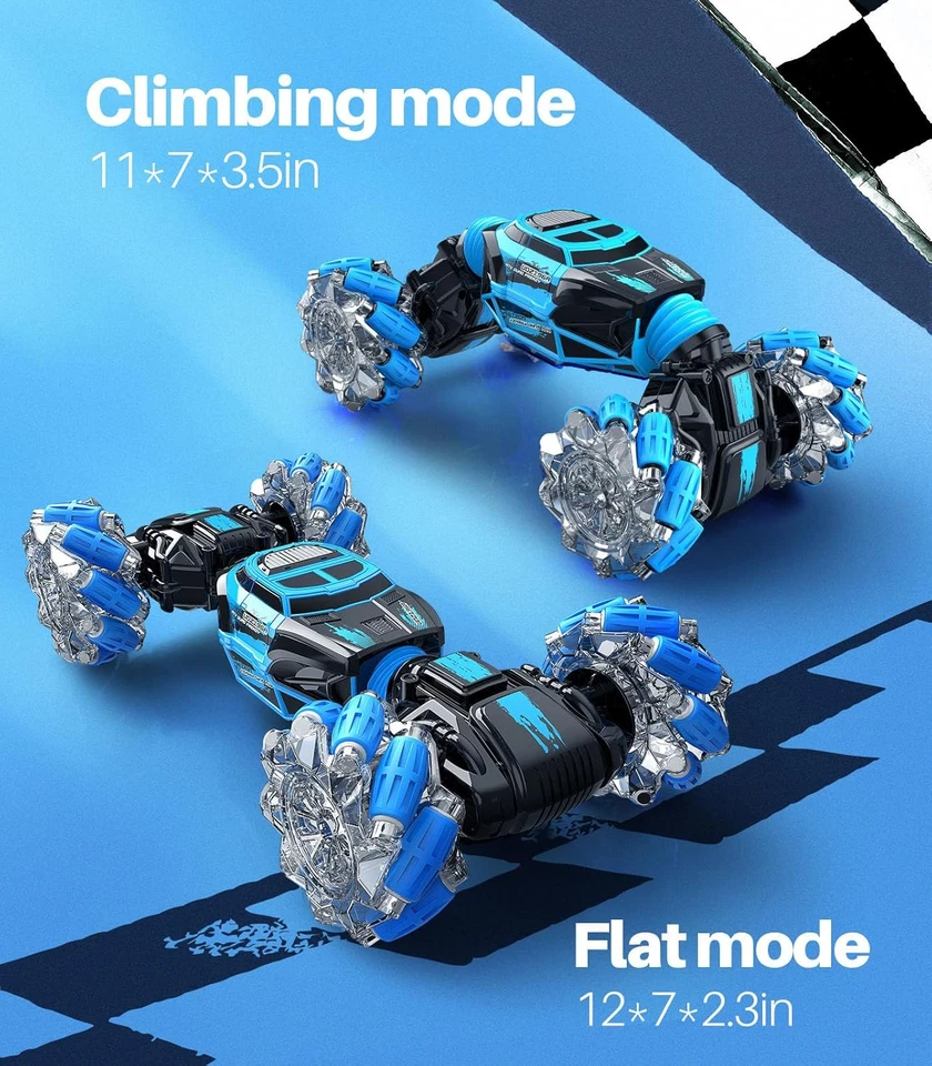 Coches de radiocontrol para niños niñas, 4x4 detección de gestos control remoto coche niños camión de acrobacias Foto 4 de 4