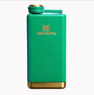 Stanley St. Patrick s Day Adventure PreParty Flask 8oz Shamrock Green New