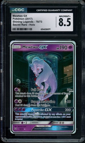 Mewtwo-GX graded CGC 8.5 for sale on eBay