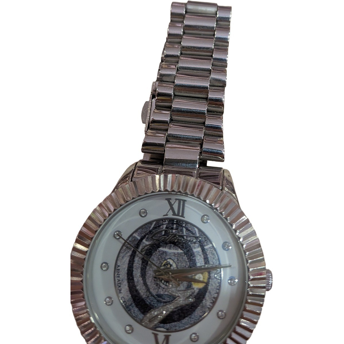 Orologio donna Gattinoni acciaio quadrante lavorato bracciale a maglie — foto 4