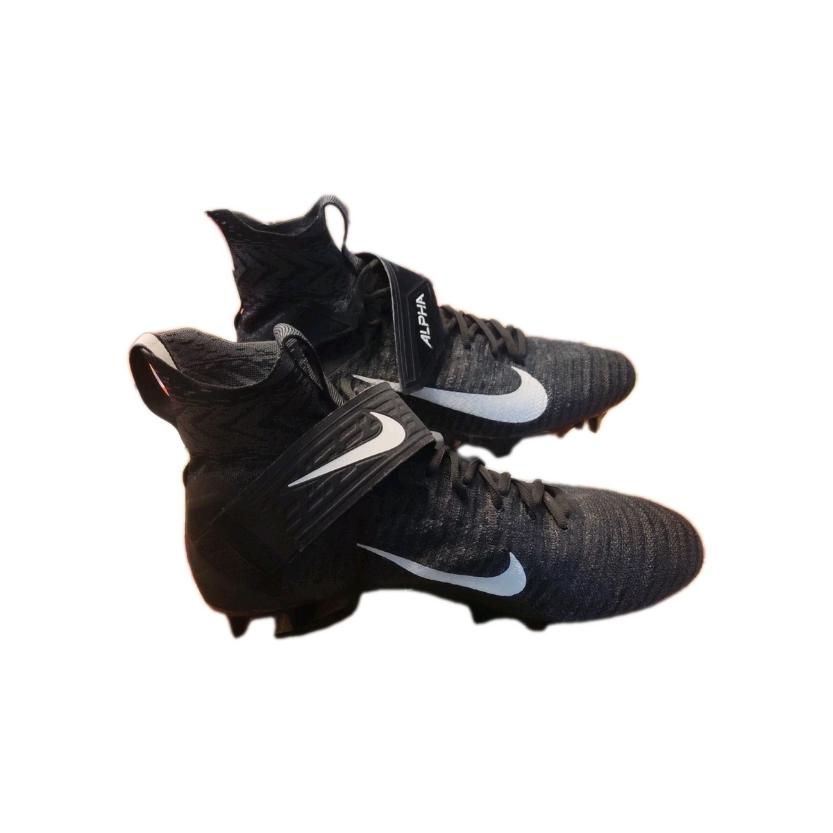 Nike Alpha Menace Elite Men's Size 14 Wide Black Football Cleats  BV3298-001
