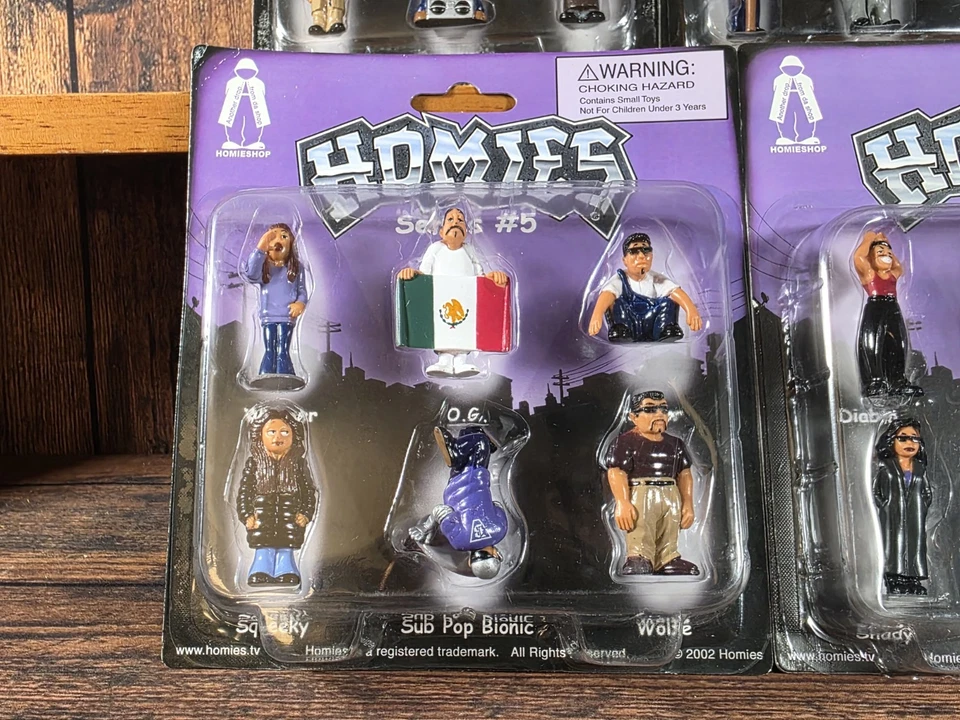 2002 Homies Series Complete Series 5 (Total 4 Cards/ 6 Homies on each card) - Image 4 of 4