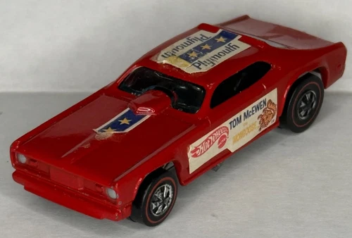 Hot Wheels Redline Mongoose 1970 | Red | Tom McEwen | Original Vintage U.S. Base