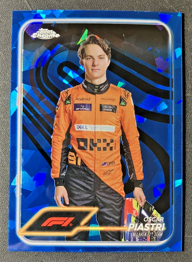 Sapphire Oscar Piastri Portrait #8 McLaren - 2024 Topps Chrome Formula 1 F1 - NM