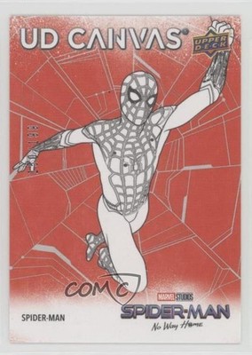 2023 Marvel Studios' No Way Home UD Canvas Red /199 Spider-Man #C-40 Sketch 1f2d