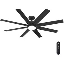 Hunter Windsail 60 in. LED Indoor/Outdoor Matte Black Ceiling Fan with Remote