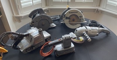 Lot of Five (5) Vintage Power Tools - Porter Cable; Black & Decker; Skil Corp.