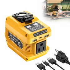 220W Portable Power Inverter Compatible with Dewalt 20V Battery, DC 20V to AC...