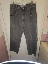 Zonz Wide Leg Jeans Men’s Sz 36 x 31 Medium Gray Wash JNCO 90s Baggy VTG 