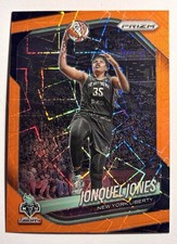 2025 #52 Jonquel Jones Panini Prizm WNBA Orange Velocity Prizm Liberty