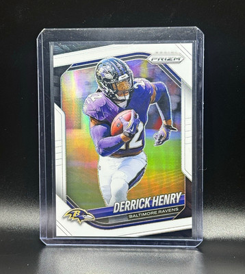 Panini 2025 Prizm Football Derrick Henry #168 Baltimore Ravens /35 Serial