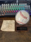 NOLAN RYAN Autographed Official Major League OAL Baseball W/ Certificate