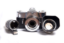 Voigtlander Ultramtic CS w/ 50mm Septon 135 Dynarex. Hood,Case, Caps
