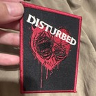 Vintage 2005 Disturbed Embroidered Patch Red/Black Heart Design Rock & Pop — photo 2